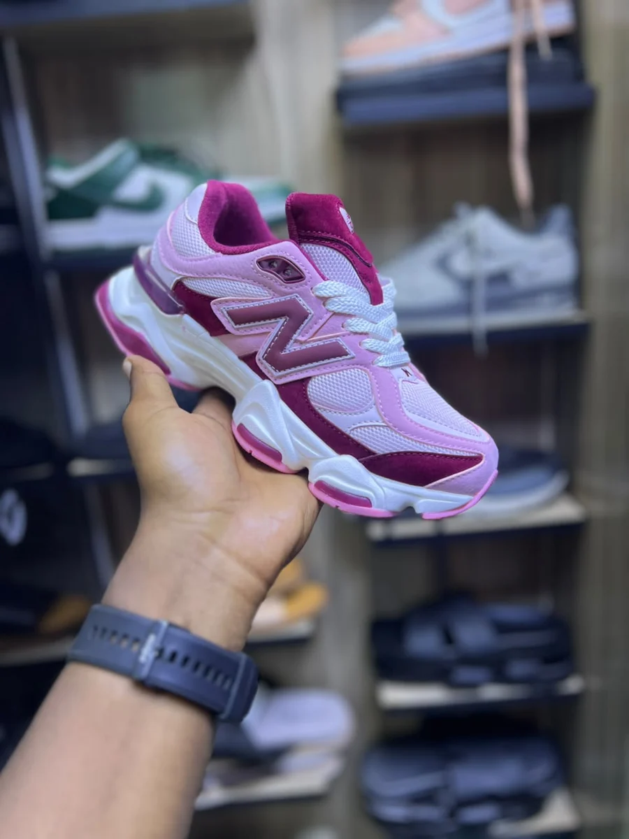 New Balance New Balance 9060 Pink Burgundy — Pink / Burgundy / White