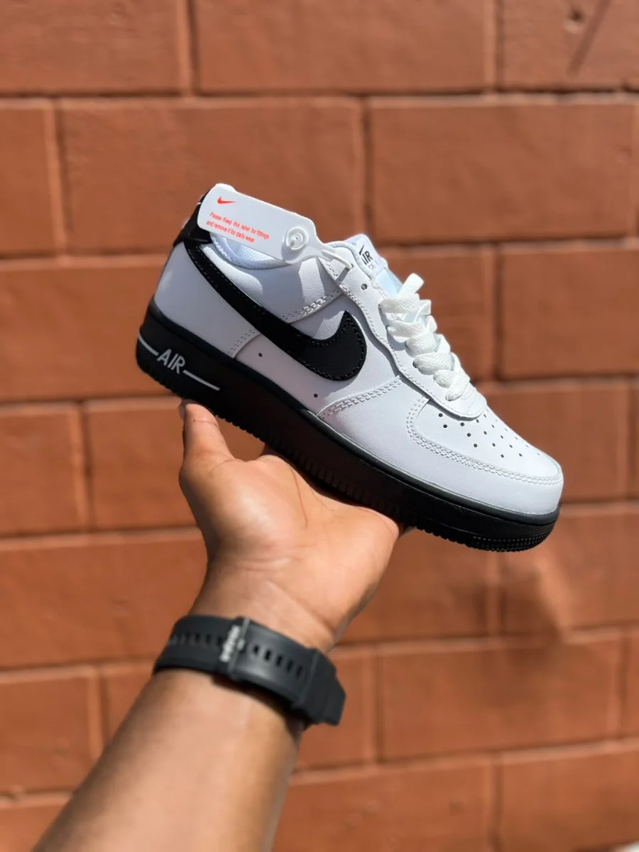 Nike Nike Air Force 1 Low White Black Sole — White / Black