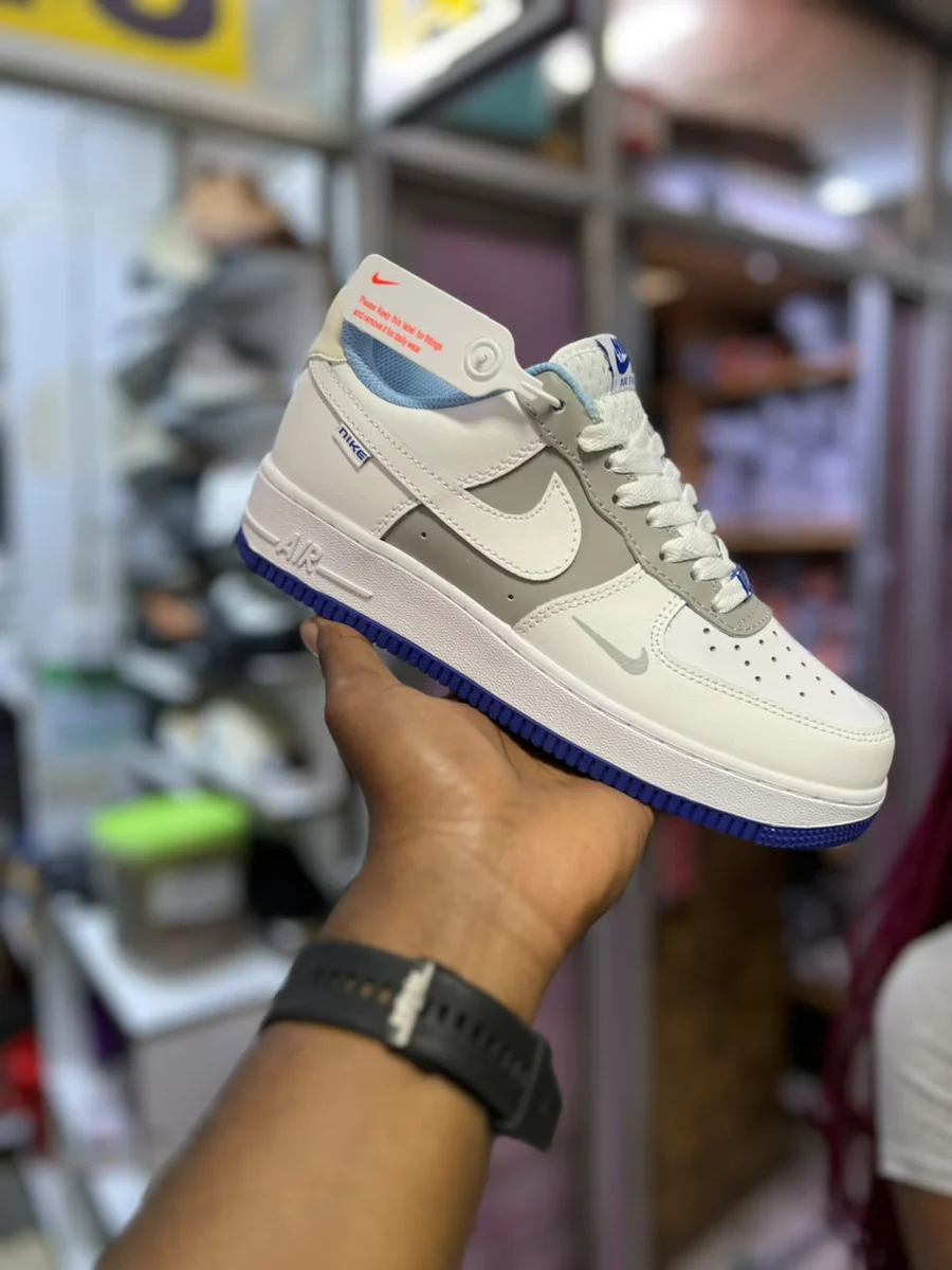 Nike Nike Air Force 1 Low White Grey Royal — White / Grey / Royal Blue