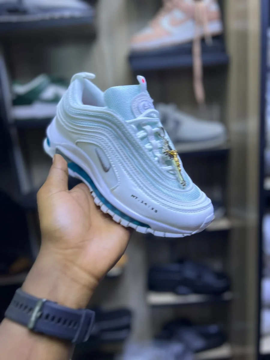 Nike Nike Air Max 97 Holy Water — White / Blue / Gold