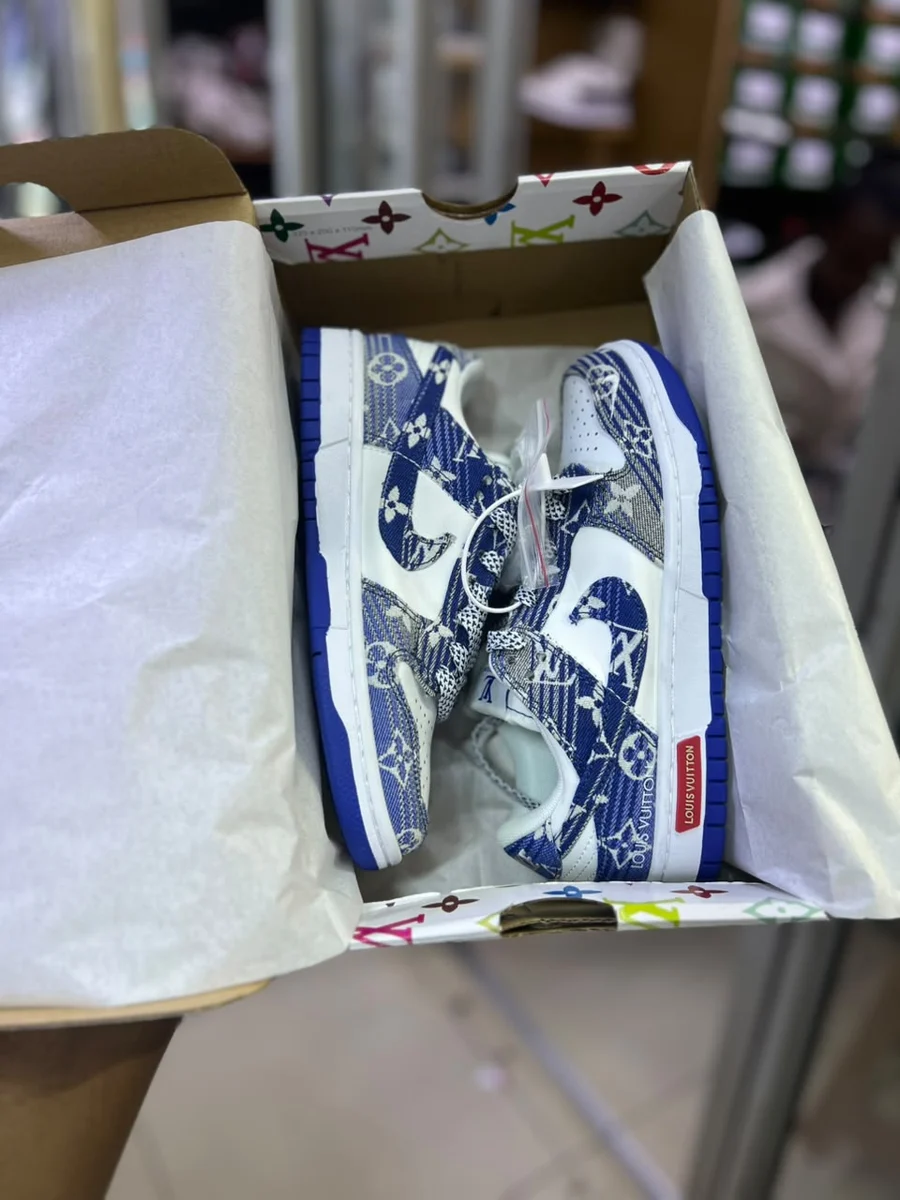 Nike Dunk Low Blue Monogram