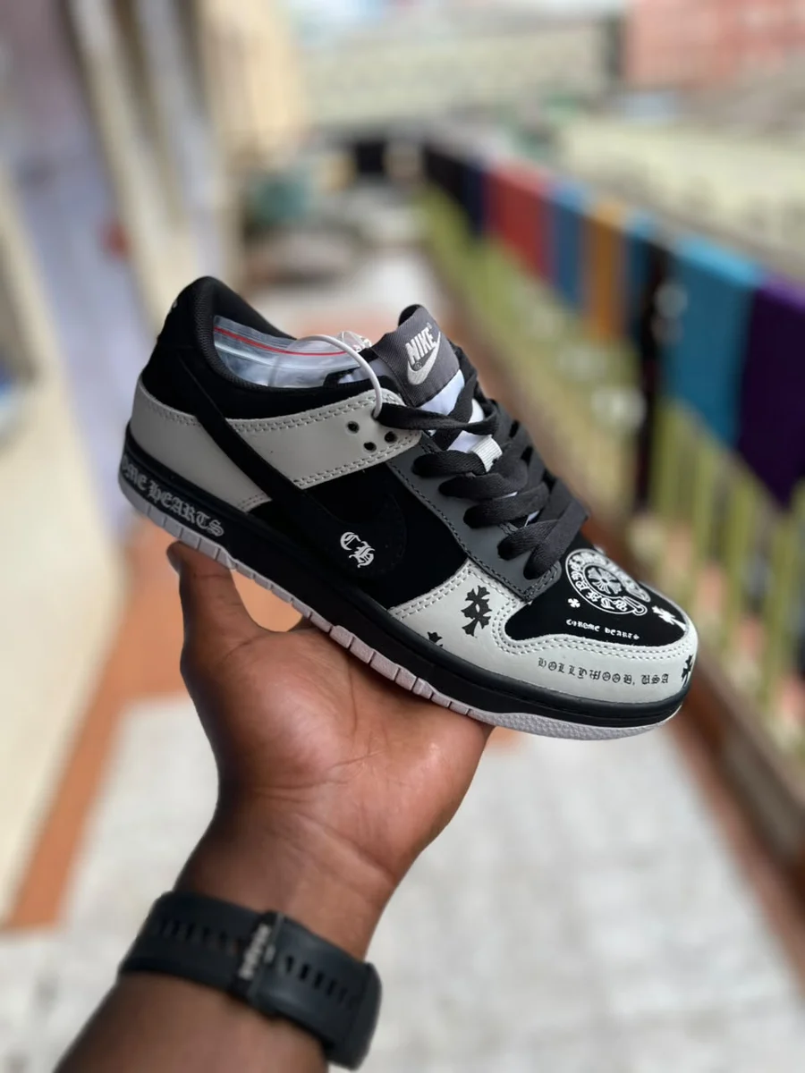 Nike Nike Dunk Low Chrome Hearts Grey — Grey / Black / White