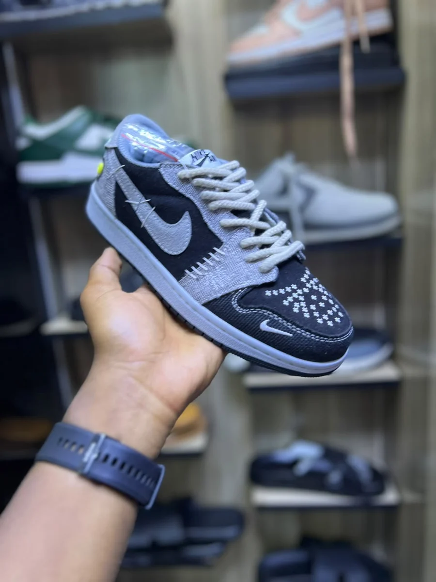 Nike Nike Dunk Low Grey Denim Patchwork — Grey / Indigo Denim